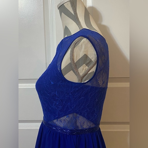 Aqua 4 Blue Fit & Flare Mini Dress - Picture 4 of 13